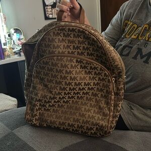 Brown Michael Kors backpack